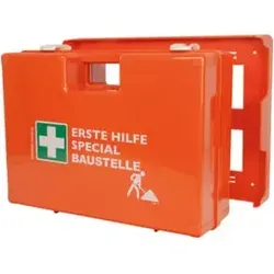 Gramm-Medical Erste-Hilfe-Koffer Special - Erste-Hilfe-Koffer nach DIN 13157, ideal für Baustellen mit umfangreicher Zusatzausstattung und schlagfestem Gehäuse für maximale Sicherheit.