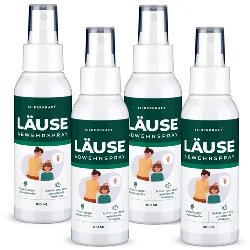SILBERKRAFT Kopfläuseabwehrspray – Effektiver Schutz - Schutzspray für Kinderhaare: Hält Läuse und Nissen fern mit einem langanhaltenden, repellierenden Effekt. Einfach anzuwenden und aus hochwertiger deutscher Herstellung.