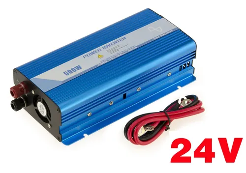 Konverter Wechselrichter 24V/220V - 500W (1000W IN Wappen) Reines Sinus Rein