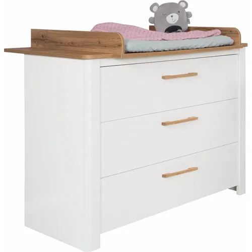 Roba Wickelkommode Ava, weiß in weiß von roba