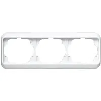 Busch-Jaeger Abdeckrahmen waagerecht 3-fach Alpha Nea Studioweiß