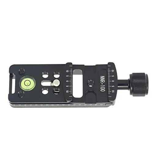 mm Rail Nodal Slide Metall Schraubknopf Klemme Schnellwechselplatte für Stativ Kugelkopf Quick mit RRS Arca Swiss kompatibel 100