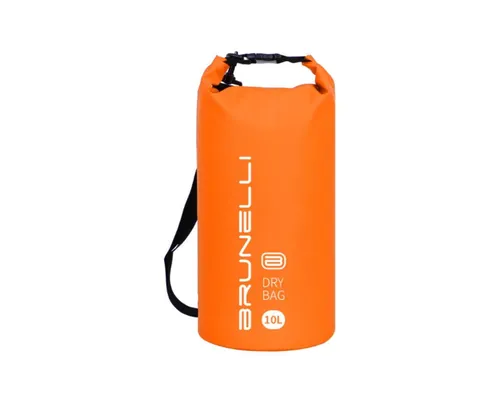 BRUNELLI 10L Dry Bag Wasserdichter Seesack Packsack Trockensack Tragegurt orange