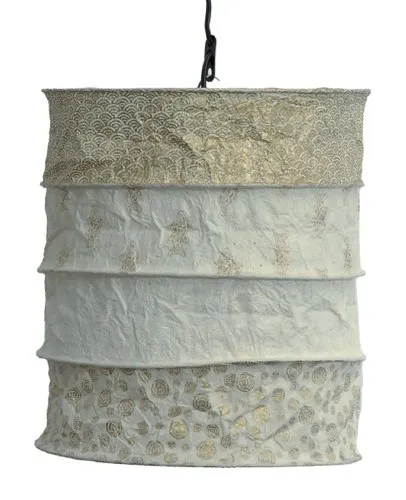 Wunderschöner Lampenschirm - handgeschöpftes Papier, max 40 W. ! Handgefertigtes Kunsthandwerk!