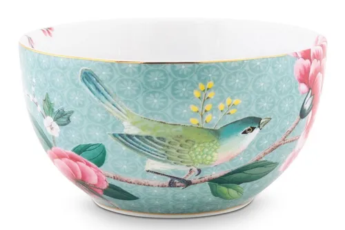 PiP Studio Schale Blushing Birds Bowl blue 12 cm, Porzellan, (Schüsseln & Schalen), Bowl Blushing Birds Blue 12cm