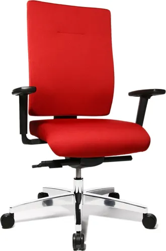 Topstar Sitness 70 Drehstuhl - Ergonomischer Bürostuhl in Rot - Bürostuhl mit höhenverstellbarer Armlehne und Body-Balance-Tec®-Gelenk für optimale Beweglichkeit. Ideal für gesundes Sitzen und maximalen Komfort.