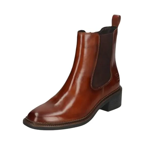 Bagatt Stiefelette Leder/Textil - Elegante Chelsea-Boots - Wanderschuhe aus hochwertigem Leder mit elastischem Einsatz für einfachen Einstieg, ideal für Alltag und formelle Anlässe, robuste Gummisohle für Langlebigkeit.