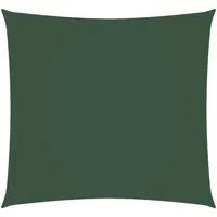 vidaXL Sonnensegel 5x5 m Dunkelgrün aus Oxford-Gewebe