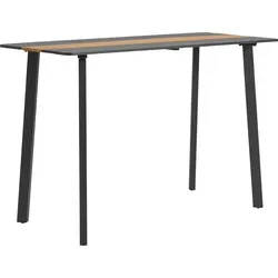 Dehner Bartisch Montpellier, eleganter Stehtisch aus Aluminium und Teakholz - Moderner Bartisch aus pulverbeschichtetem Aluminium und Teakholz, wetterfest und langlebig. Ideal für Balkon, Terrasse oder Garten, bietet Platz für bis zu 6 Personen – für gesellige Stunden im Freien!