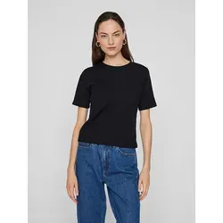 Visola S/S T-Shirt - Noos - Damen T-Shirt von Vila im engen Schnitt mit Rundhals und Kurzarm, ideal für lässige Looks und bequemen Tragekomfort.