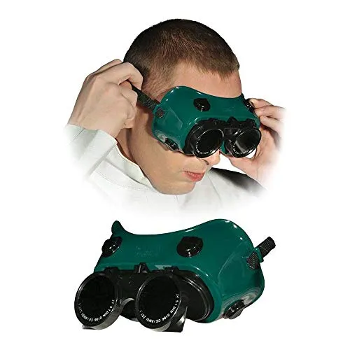 Reis GOG-CIRCLE Schutzbrillen für Schweißer, Grün-Schwarz, Uni Größe, 1 Stück