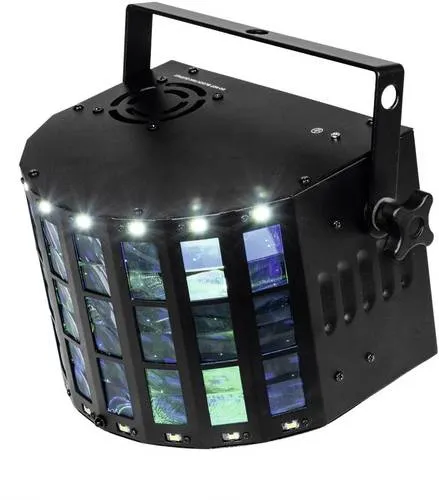 Eurolite LED Mini D-20 Hybrid Strahleneffekt - Derby und Strobe in einem, vielseitig steuerbar für beeindruckende Lichtshows