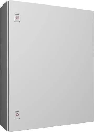 Rittal AX 1076.000 Schaltschrank AX 1-türig - Einzelschaltschrank aus pulverbeschichtetem Stahl, IP66 Schutzart, ideal für die sichere Unterbringung elektrischer Komponenten.
