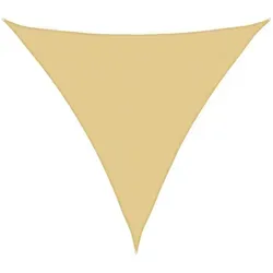 furnicato Sonnensegel Dreieck 4 x 4 x 4 m Sand