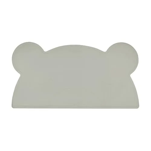 Kindsgut Platzdeckchen Bär, Tischset, Unterlage in kinderfreundlichem Design und dezenten Farben, frei von BPA, Dunkelgrau