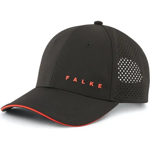 Falke Unisex Golf Kappe black (3000) ONESIZE - Hüte & Caps – Atmungsaktive Golf Kappe mit Six-Panel-Design und individuellem Versteller für optimalen Komfort auf dem Golfplatz und im Alltag.