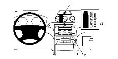 Brodit 853865 ProClip Halterung für Ford Galaxy