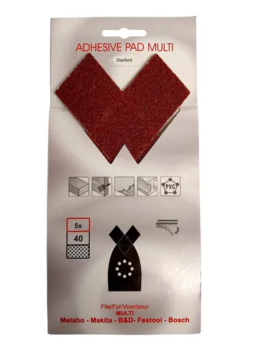 5x Schleifpapier für Winkelschleifer 200mm x 110mm Makita Metabo Bosch Grob 40