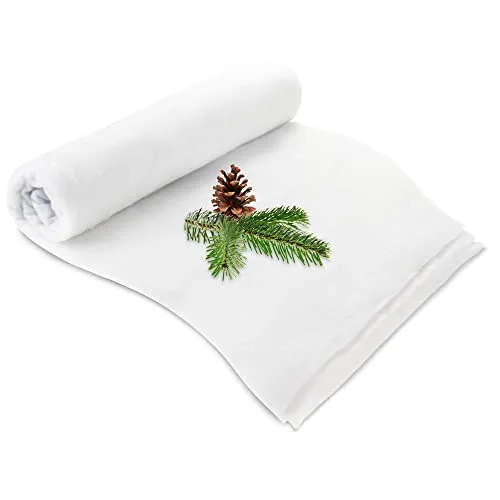 com-four® Schneematte für Weihnachtsdekoration 240 cm lang in weiß von COM-FOUR