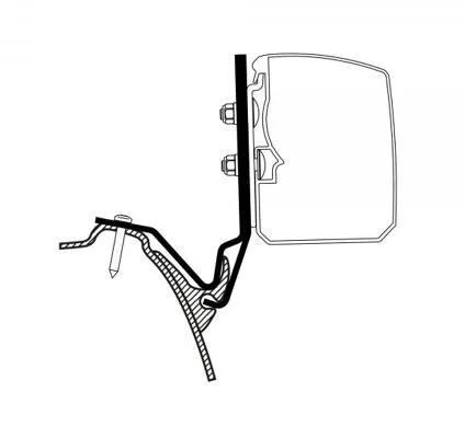 Thule 3200 Adapter für VW T6 Westfalia Kepler One/Five/Six