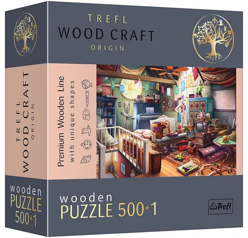 Trefl Puzzle Schätze auf dem Dachboden 500+1 Teile Holzpuzzle, 500 Puzzleteile, Made in Europe