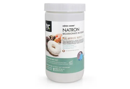 Höfer Chemie GmbH 1 kg Natron Backsoda Natriumhydrogencarbonat in Lebensmittelqualität Grundreiniger