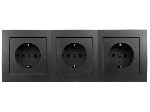 Produktbild Steckdosen Set McPower Flair ''Beginner 3S'' 4-teilig, anthrazit