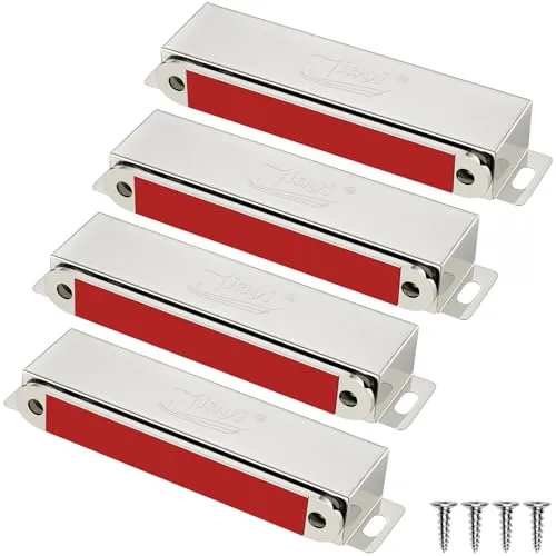Magnetschnäpper Balkontür Tür Magnet Schranktür Jiayi 4 Stück Türmagnete für Möbel 40kg Magnete für Schranktüren Edelstahl Schrankmagnete Stark Möbelmagnet Magnet Türschließer Magnetverschluss Schrank