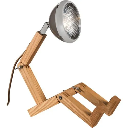 Piffany Mr. Wattson - Mini Tischlampe, Lava grey - Technik - Handgefertigte Mini LED Tischleuchte mit flexiblem Design für Vintage-Urban Look, ideal für Schreibtisch oder Fensterbank, kein Netzteil nötig.