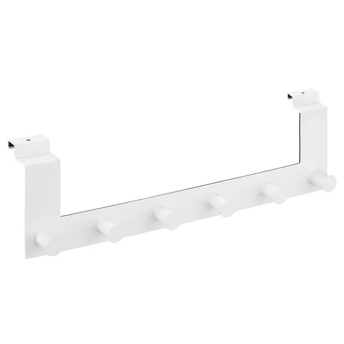 Türhaken für Küche und Flur - Handtuchhalter und Kleiderhaken - Wand-, Türgarderoben & Haken, eleganter Edelstahl-Haken in Weiß, ideal zum Organisieren von Handtüchern und Kleidung.