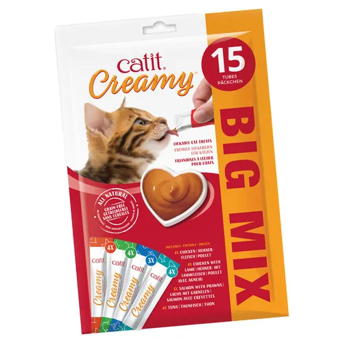 Catit Creamy Multipack 15 x 10 g, Katzensnack, UVP 5,49 EUR, NEU