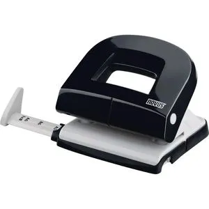 Novus Locher E 216, 025-0538, schwarz, Bürolocher, Stanzleistung ca. 16 Blatt