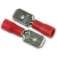 BLANKO Flachstecker 08-635mm 50 Stk Rot in Plastikbox
