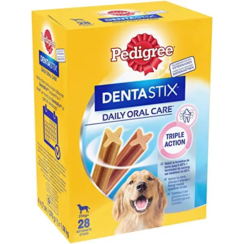 Pedigree Snacks DentaStix Multipack für grosse Hunde, 28 St.