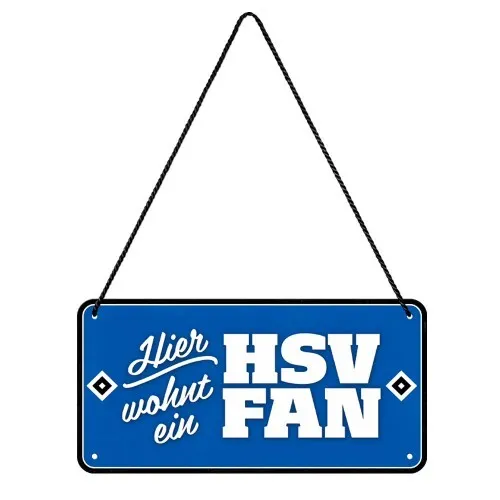 Hamburger SV HSV Blechschild Kordel
