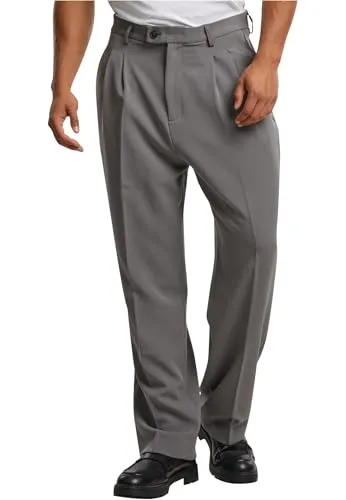 Urban Classics Double Pleated Dressed Pants cloudgrey, 38 von Urban Classics