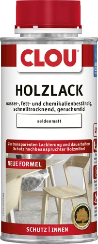 Aqua Clou Holzlack 250 ml seidenmatt transparent