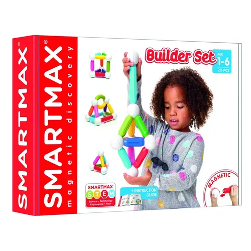 SmartMax My First Builder Set - Kunststoffspielzeug für kreative Baumeister, fördert die Motorik und das räumliche Denken der Kleinen.