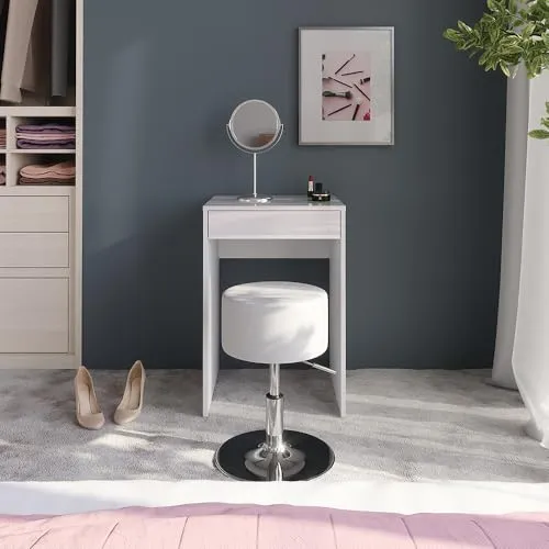 Vicco Schminktisch Sherry in Weiß Hochglanz mit Hocker von Vicco