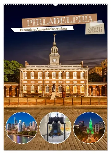 Melanie Viola | PHILADELPHIA Wandkalender 2026 – Besondere Augenblicke - Erleben Sie die faszinierende Stadt Philadelphia mit diesem hochwertigen Wandkalender 2026. Ideal für Kunstliebhaber und Reisefans, bringt er historische und moderne Eindrücke in Ihr Zuhause.
