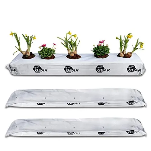 yourGEAR 3X 25 L Coco Grow Bag - Gepresste Kokoserde für die Anzucht - Flexibler Aussaatbeutel mit 3x 2 kg nährstoffarmer Kokoserde. Ideal für Kräuter und Gemüse, bietet optimale Bedingungen für Wurzelsysteme und gesunden Pflanzenstart ohne Blumentöpfe.