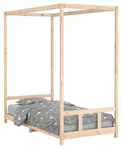 Produktbild vidaXL Kinderbett 90x190 cm aus massivem Kiefernholz