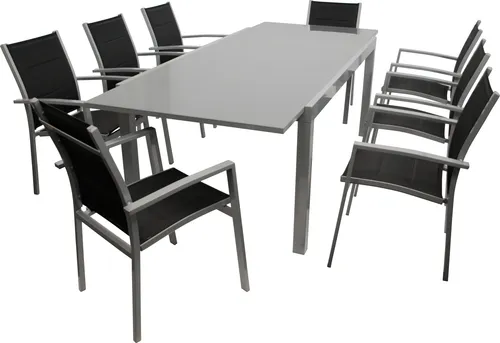 DEGAMO Garnitur MARINA 9-teilig in silber von DEGAMO