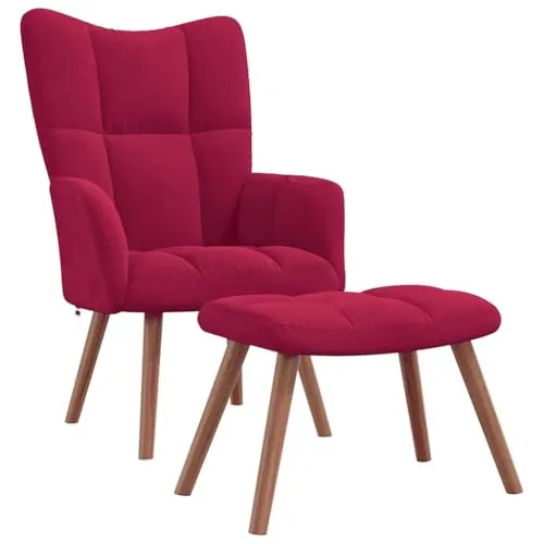 vidaXL Relaxsessel mit Hocker