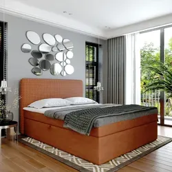 Boxspringbett Doppelbett SUZI  in rot von FURNISTAR