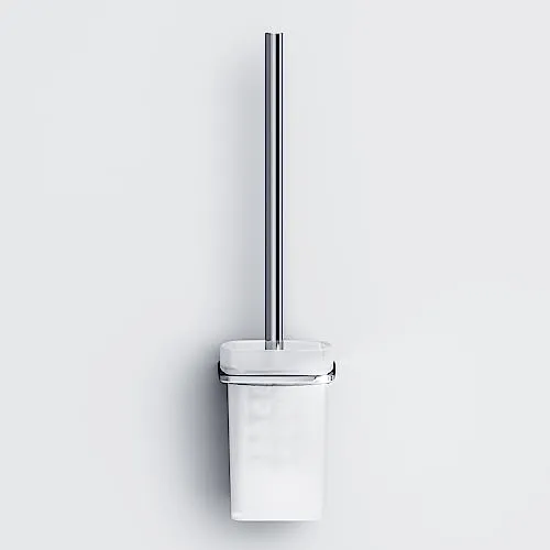 Toilettenbürste und Bürstenhalter,WC-Toilettenbürstensets für Badezimmer mit Edelstahlgriff und Gehärteter Glasschale,Wanddesign,AIB33400 AM.PM Inspire 2.0