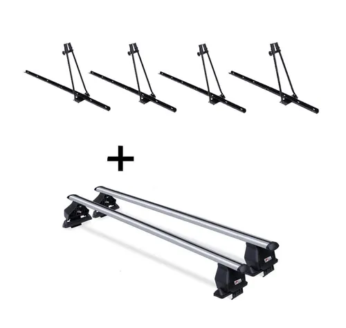 VDP Dachträger Set für VW Passat B8 (2014+) mit 4x ORION Fahrradträger - Praktisches Set mit 4x ORION Fahrradträgern und Menabo Tema Dachträger für VW Passat B8 (Limousine 4 Türer). Ideal für den sicheren Transport von Fahrrädern bis 15 kg, einfach zu montieren und stabil im Einsatz.