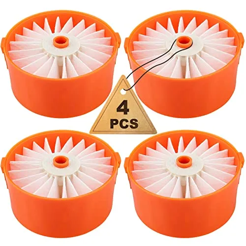 Filterelement für Black + Decker BSV2020 BSV2020G BSV2020WAPB kabelloses Staubsauger-Zubehör, 4 Stück