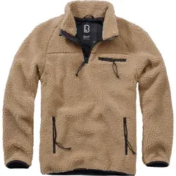 Brandit Teddyfleece Troyer 4XL - Camel - Funktionsjacke aus hochflorigem, warmem Teddy-Fleece mit hoher Wärmeleistung und atmungsaktivem Innenfutter für optimalen Tragekomfort.