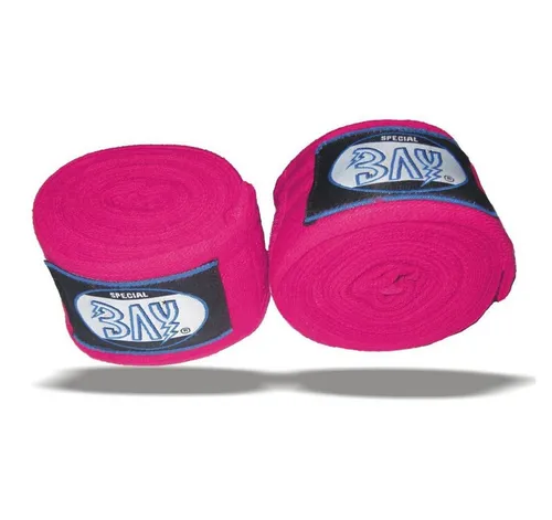 BAY-Sports Boxbandagen Basic Box-Bandagen Handbandagen Boxen Kickboxen pink